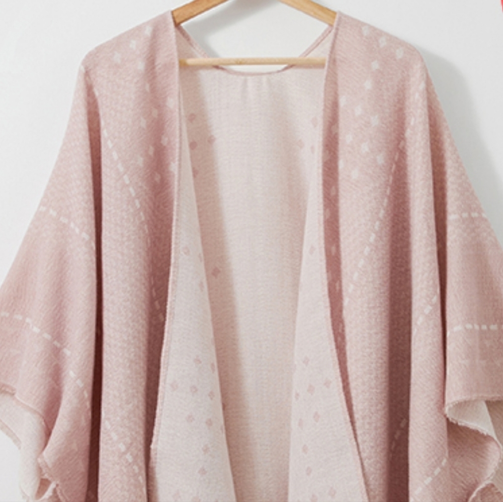 Gentle Fawn Hermosa Kimono  Reversible  Two-tone Blush  Cardigan  Cover-up  NEW